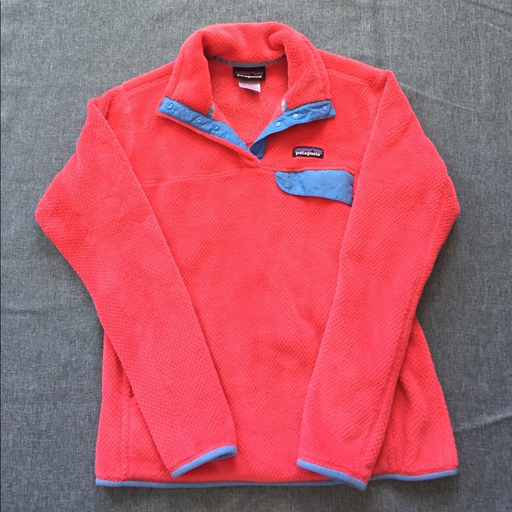 Patagonia coral fleece pullover